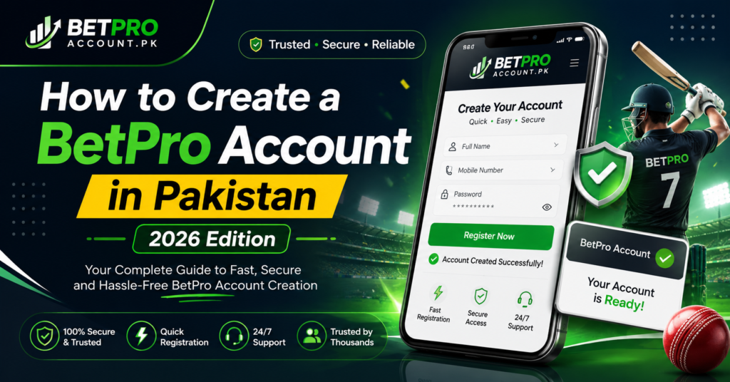BetPro Account in Pakistan